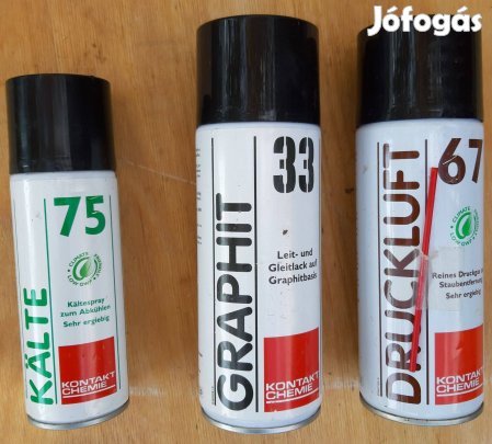 Graphit-sűrített levegő és fagyasztó spray-k