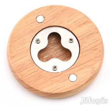 Gravírozható Fa Sörnyitós HŰtőmágnes (3948)