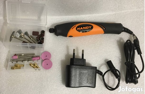 Gravírozó Elektromos panelfúró csiszoló gép adapteres 18V DC készlet