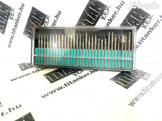 Gravírozó gyémántfej készlet 30db-os mini köszörű csiszolófej gravíroz