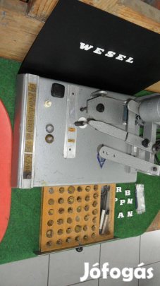 Gravírozó maró gép hez réz betű sablon, (ABC szöveg) német Bosch tip