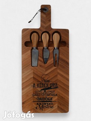 Gravírozott bambusz vágódeszka