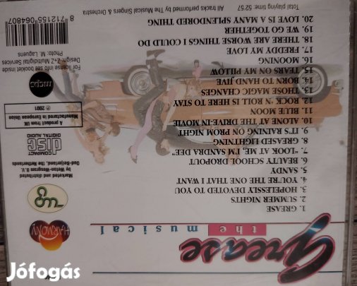 Grease filmzene műsoros cd