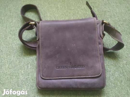 Green Deed elegáns férfi bőr válltáska