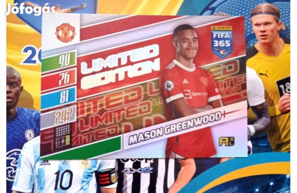 Greenwood Panini Fifa 365 2022 XXL Limited kártya
