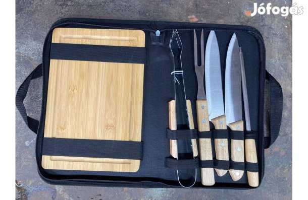 Grill szett hordozható táskában Új!