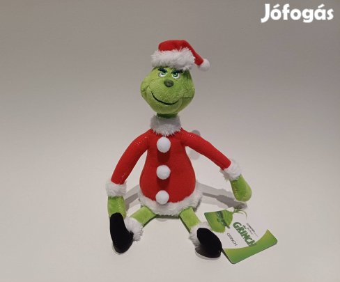 Grinch télapó mikulás plüss 32 cm Új Készletről rajongóknak számlás
