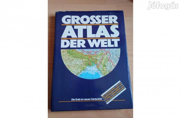 Grosser Atlas Der Welt német nyelvű nagy méretű album 1500 Ft