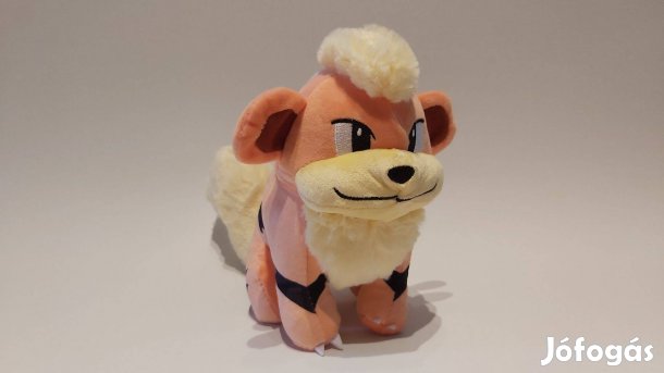 Growlithe Pokemon plüss 20 cm Új készleten számlával Pokémon