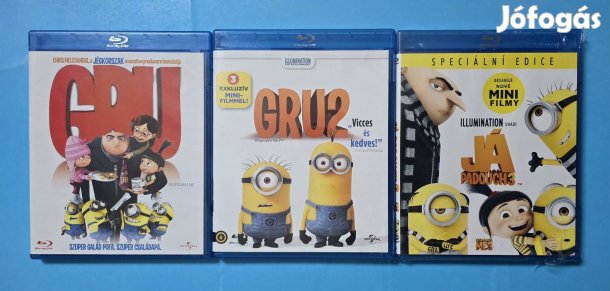 Gru trilógia blu-ray