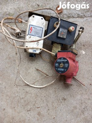 Grundfos keringető szivattyú UP 25-50 és az elektronika fűtéshez