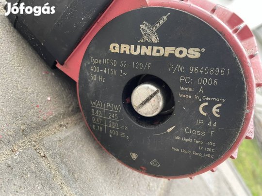Grundfos szivattyú víz keringtetéshez, fűtésrendszerhez