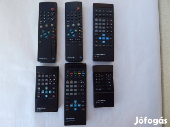 Grundig 6 Darabos TV Távirányító Gyűjtemény Szettben