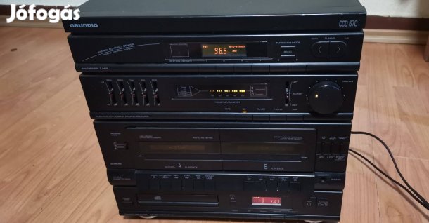 Grundig CCD 670 HIFI cd lejátszó tuner aux 8 Ohm