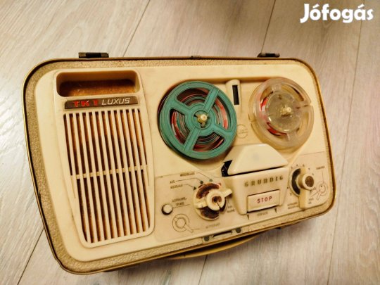 Grundig Tk1 ritka orsós szalagos magnó 1959-1960 Fellelt szép állapot