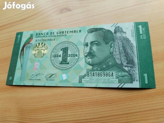 Guatemalai Jubileumi 1924-2024 1 quetzal papírpénz