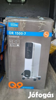 Güde 1500W-os hordozható olajradiátor 3 fűtési fokozattal, termosztátt