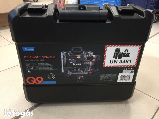 Güde BS 18 Akkus fúrócsavarozó tokmányos 18V 126db-os készlet (58701)