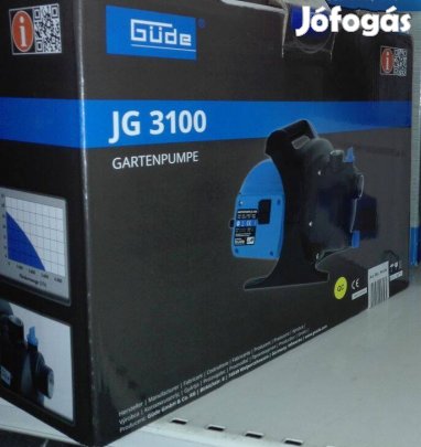 Güde JG 3100 megbízható kerti szivattyú 600W teljesítménnyel, garis