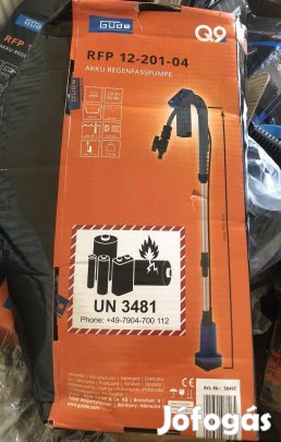 Güde RFP 12-201-04 hordóürítő szivattyú 1500 l / h Akkus