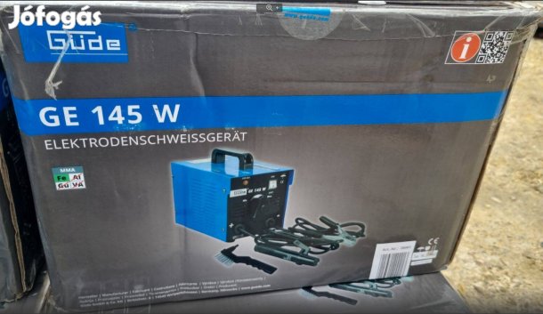 Güde, GE 145 W minőségi ívhegesztő, porbevonatú acél házban, garis
