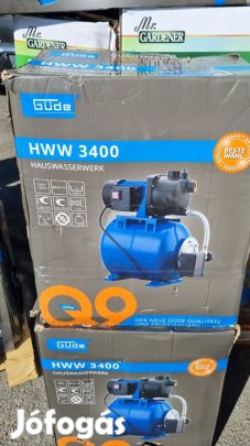 Güde, erős hidrofor 800W teljesítményű házi vízmű 19L-es tartállyal