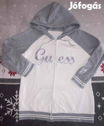 Guess (est81) M cipzáros pamut kapucnis női pulóver 