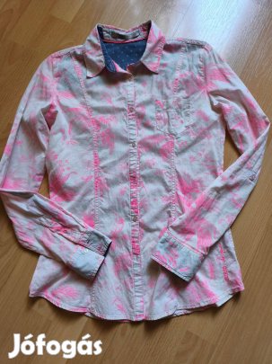 Guess csodaszép rózsaszín mintás női ing S
