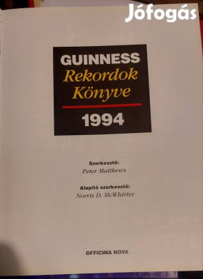 Guinness rekordok könyvek