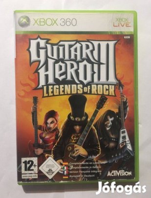 Guitar Hero 3. - Legends Of Rock Gyári Xbox 360 Játék Akár Féláron