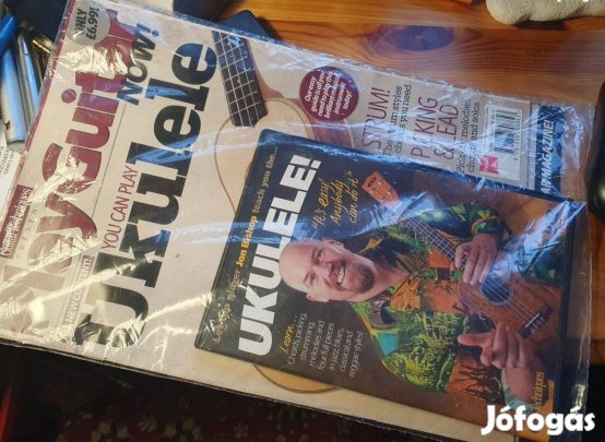 Guitar Techniques magazine - Play guitar - Ukulele +Jon Bishop DVD -új