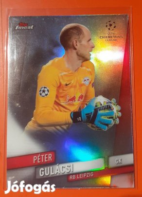 Gulácsi Péter Topps Finest Refractor focis kártya