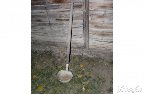 Gulyáságyú merőkanál, hosszú nyelű kőműves kanál eladó