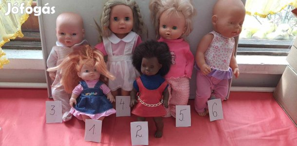 Gumi testű baba gyűjtemény