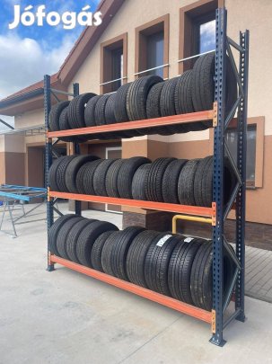 Gumiabroncs tároló állvány, nehézállvány, polcrendszer