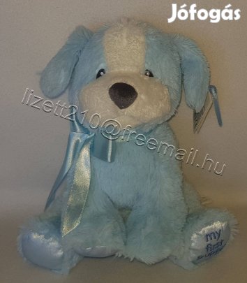 Gund baby Első plüss kutyusom kék kutya plüss my first puppy címkés