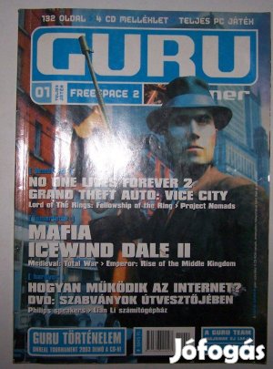 Guru Gamer (számítógépes magazin, 2001, első szám, CD nélkül)