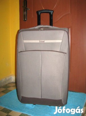 Gurulós bőrönd Stefano 72x45x24 2 görgő szürke újszerű vászon