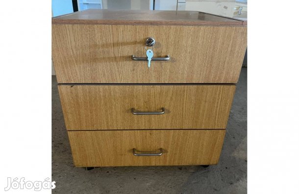 Gurulós irattároló fiókos szekrény, konténer eladó