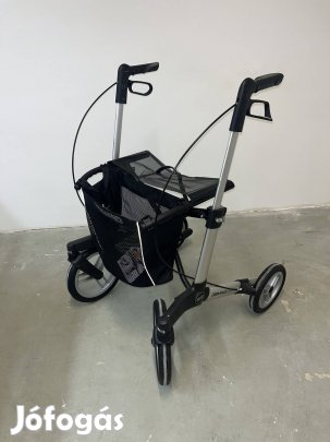Gurulós járókeret, rolátor, nagy kerekű, kertbe is, alkartámasszal is
