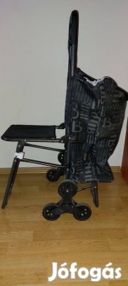Gurulós,lépcsőzős,ülőkés bevásárlótáska 35L-s