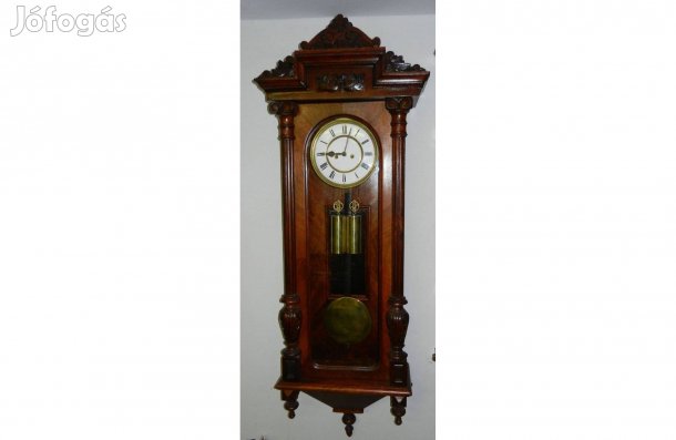 Gustav Becker Hibátlan Ónémet Antik 2 Súlyos Falióra Garanciával!!!