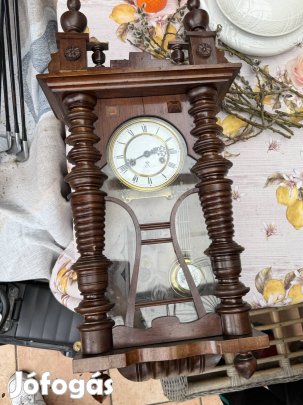 Gustav Becker antik óra falióra régiség 