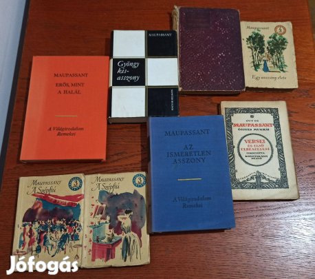 Guy de Maupassant könyvcsomag / 7 db könyv
