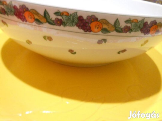 Guy degrennde olasz gyümülcsmintás porcelántál 25cm átm