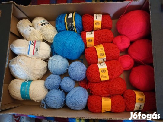 Gyapjú, pamut, vegyes fonalak eladók