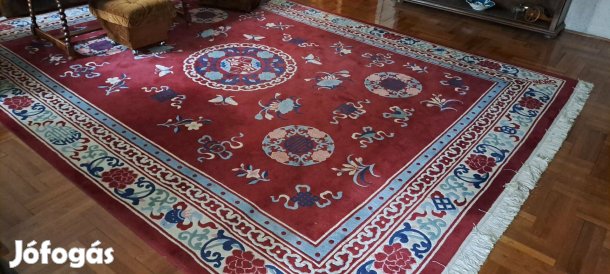 Gyapjú kézi csomózású nagyméretű szőnyeg