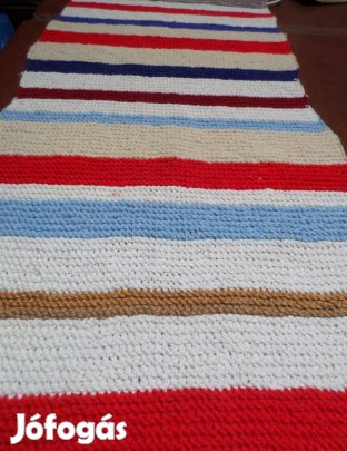 Gyapjú kötött falvédő faliszőnyeg Új