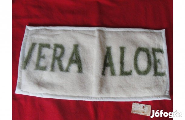 Gyapjú párnahuzat 40*80 cm cipzáros Aloe Vera felirattal - új_