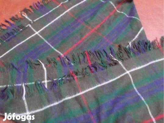 Gyapjú skót kockás kendő vállkendő